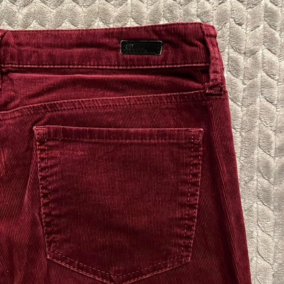 EUC Kut From the Kloth Diana Skinny Red Corduroy Pants - Picture 3 of 11